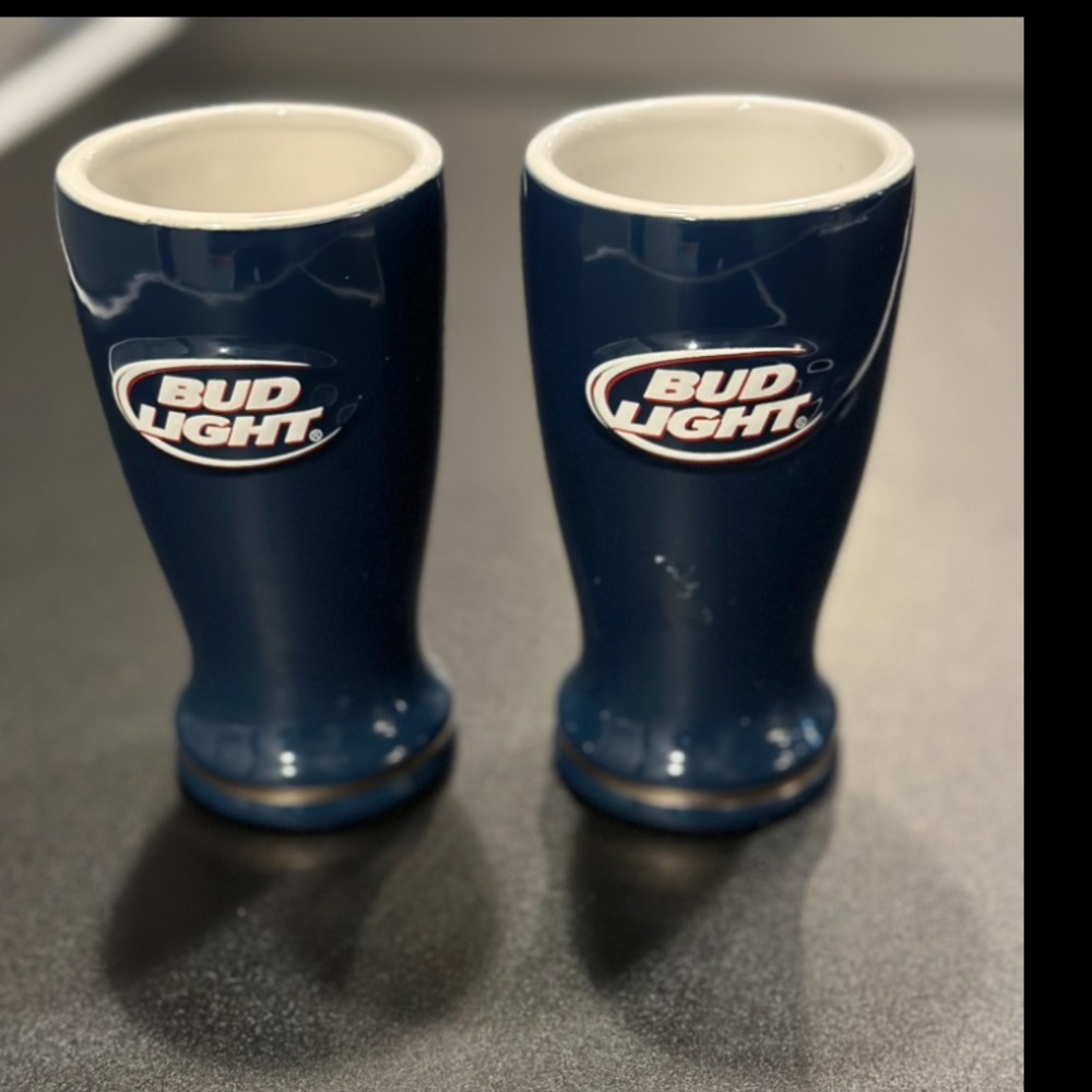 Encore Anheuser-Busch ~ Blue BUD LIGHT Ceramic